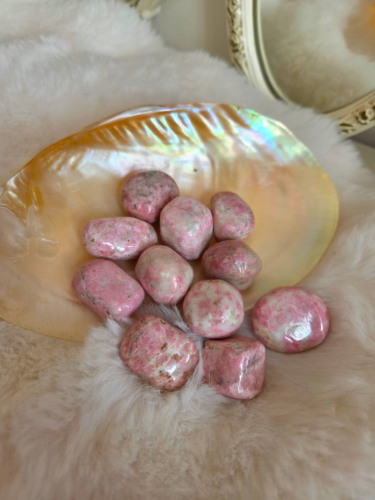 Bubblegum Rhodonite Tumble