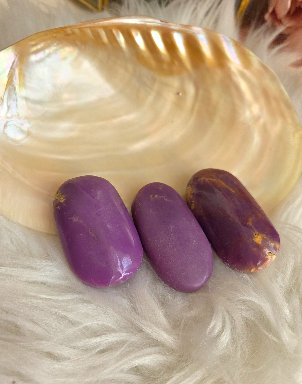 Phosphosiderite Palm Stone