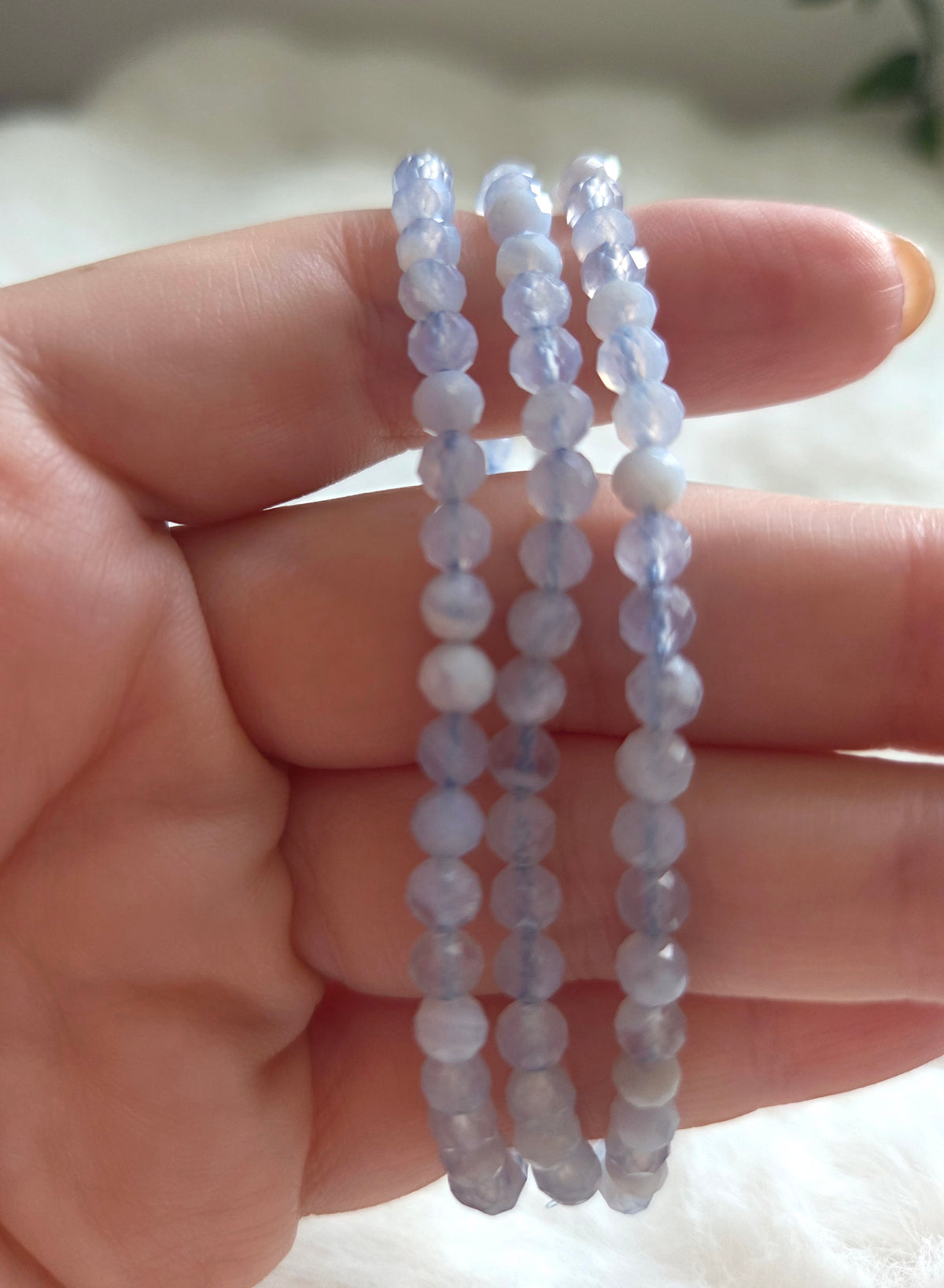 Faceted Blue Lace Agate