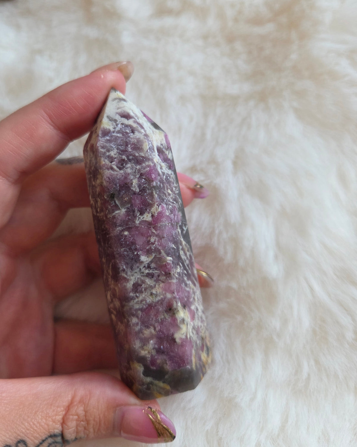 Plum Tourmaline Tower