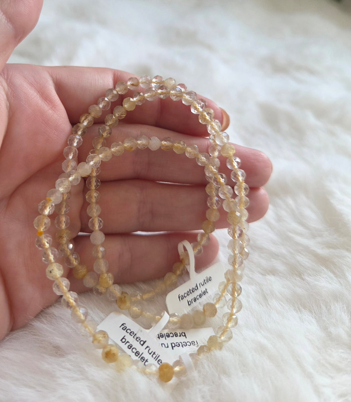 Faceted Golden Rutile