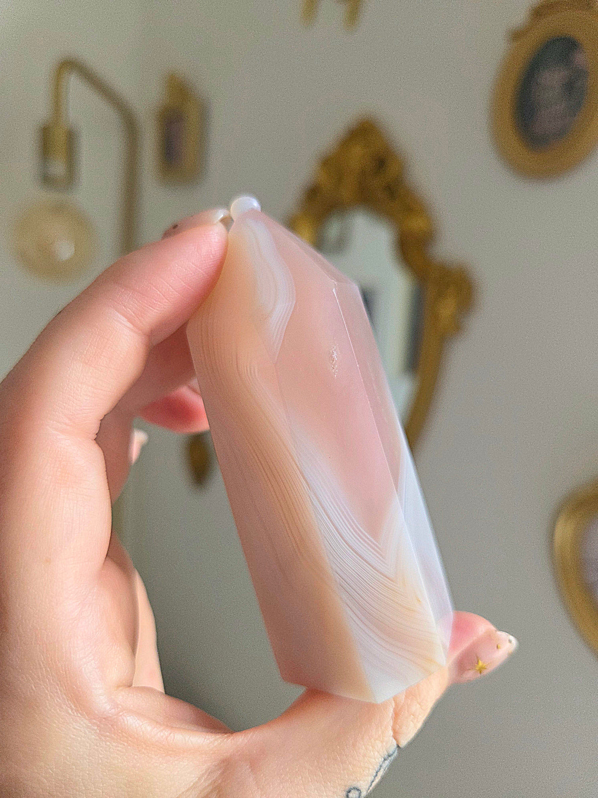 Pink Jelly Agate Tower