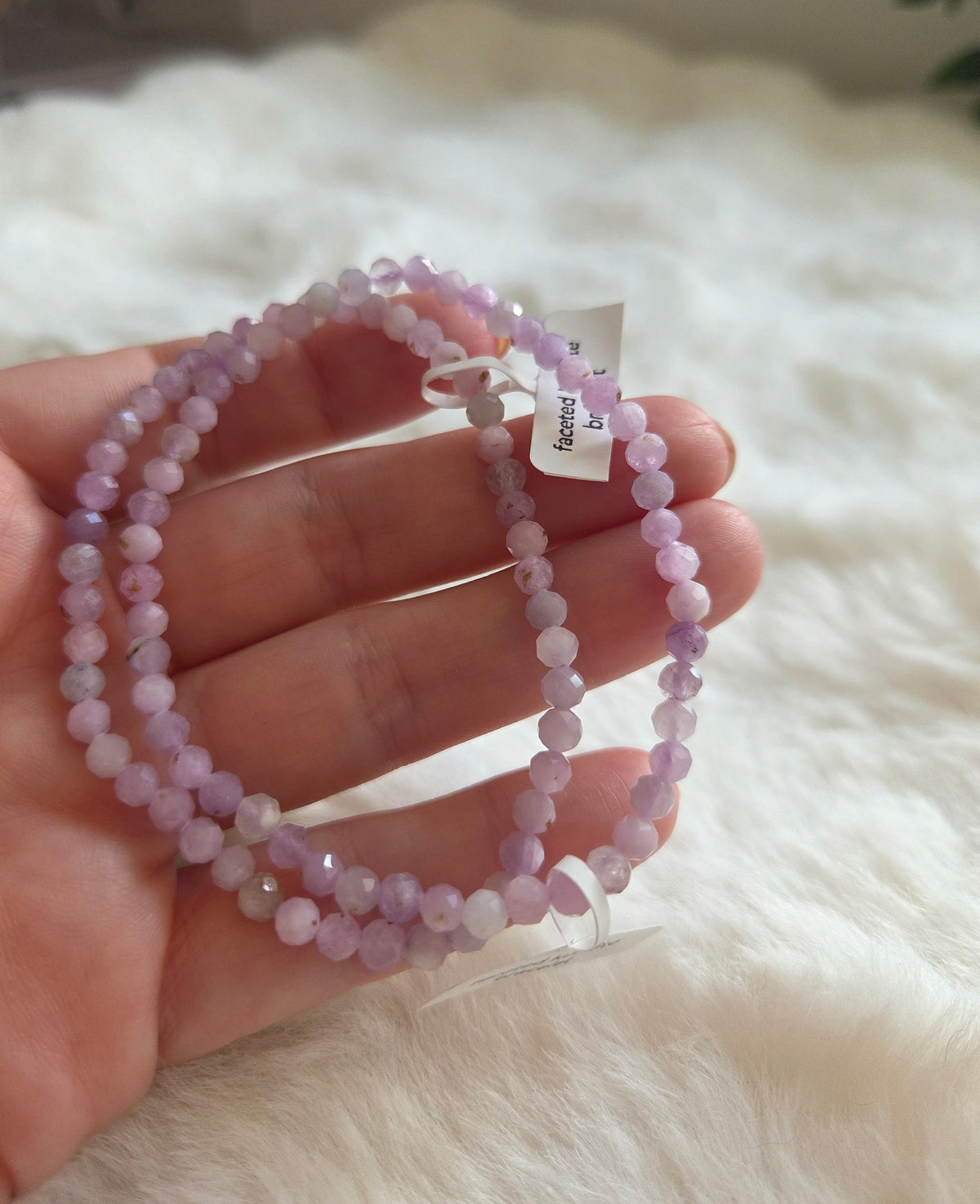 Faceted Kunzite Bracelet