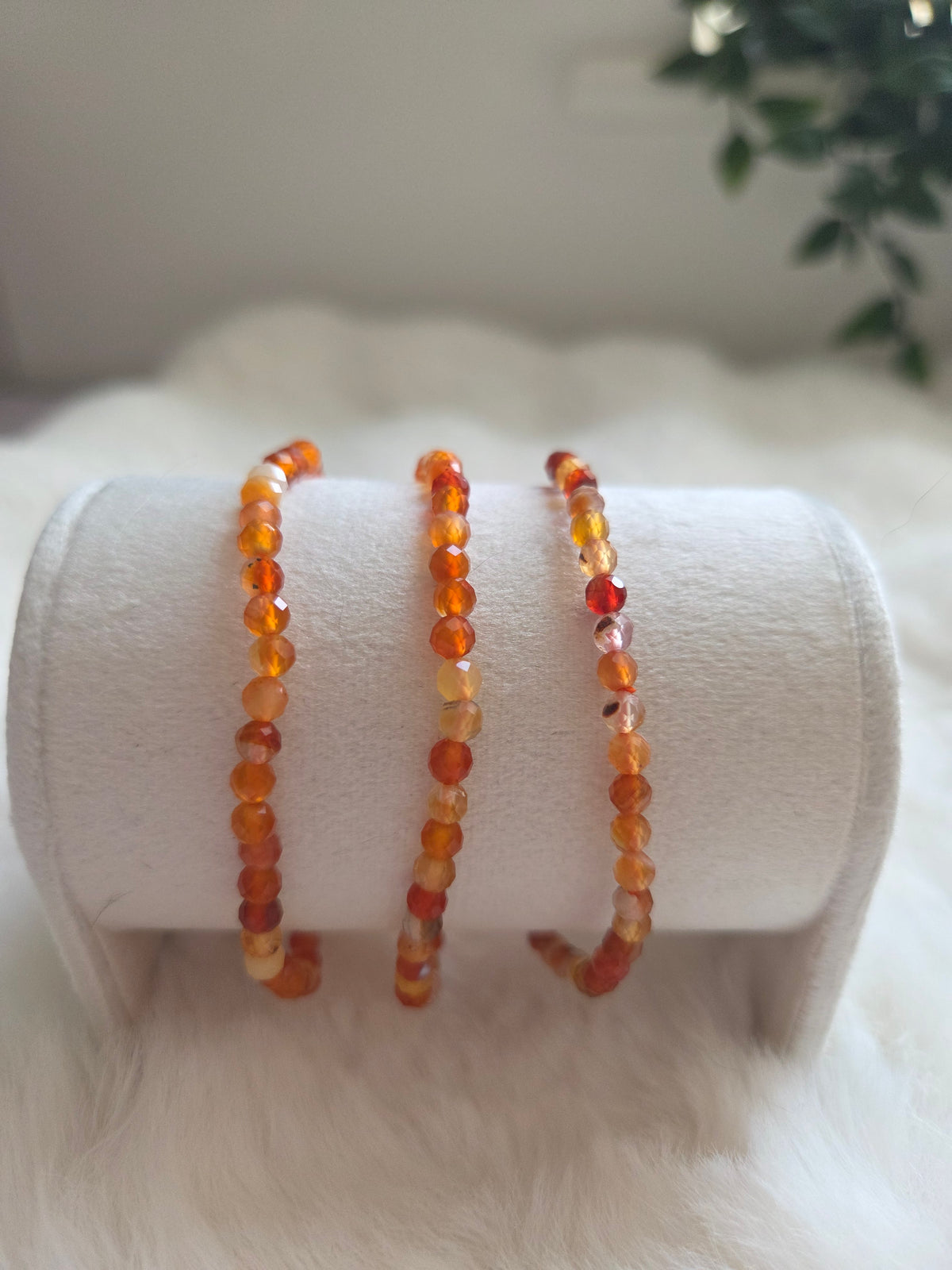 Faceted Carnelian Bracelet