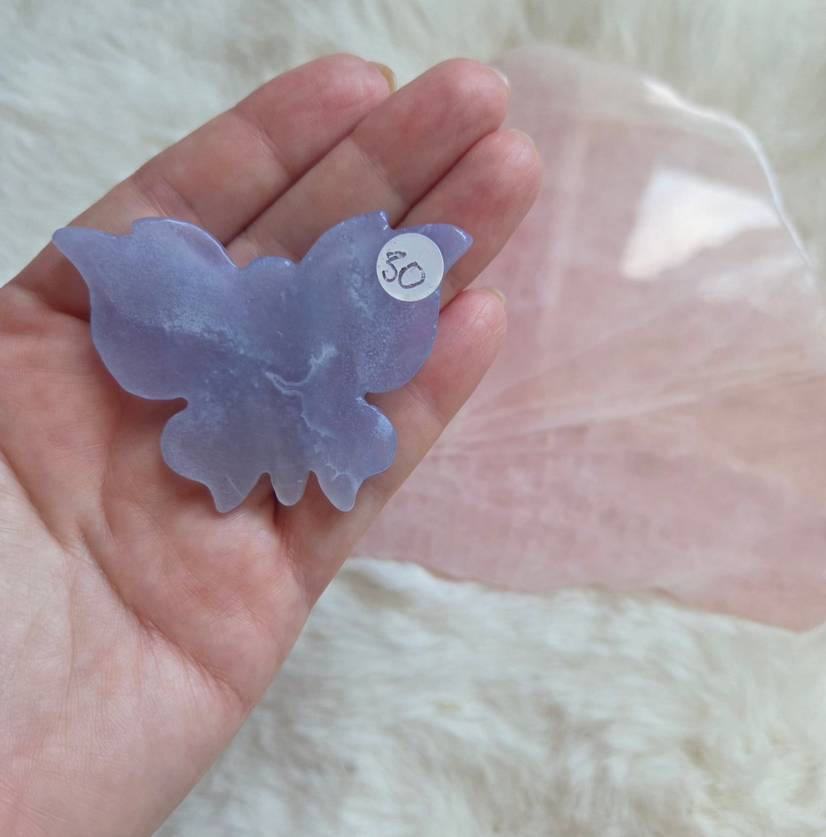 Blue Chalcedony Butterfly