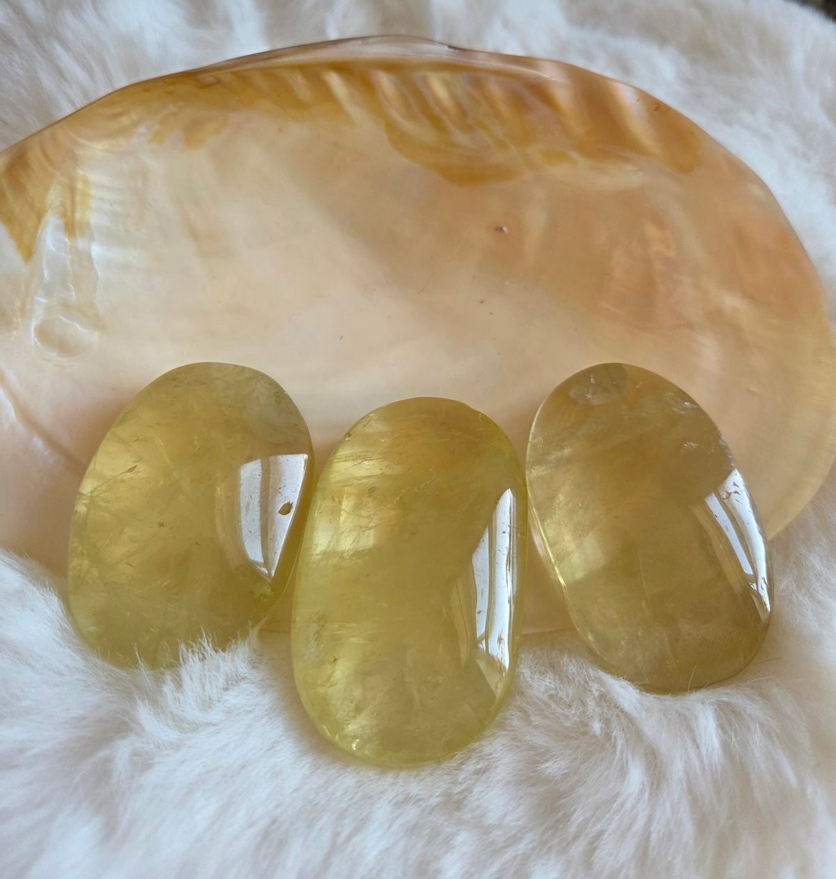 Citrine Palm Stone