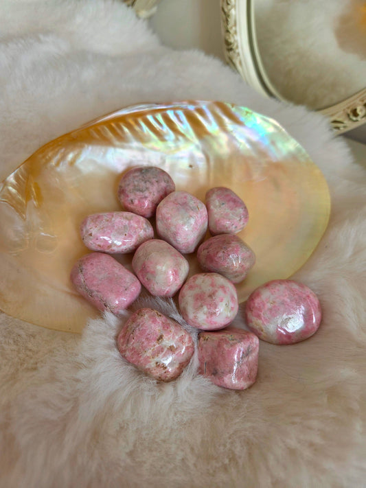 Bubblegum Rhodonite Tumble