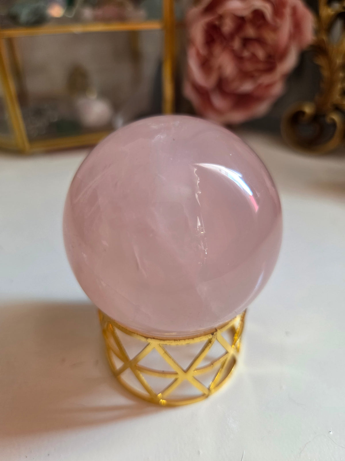 Rose Quartz with star flash