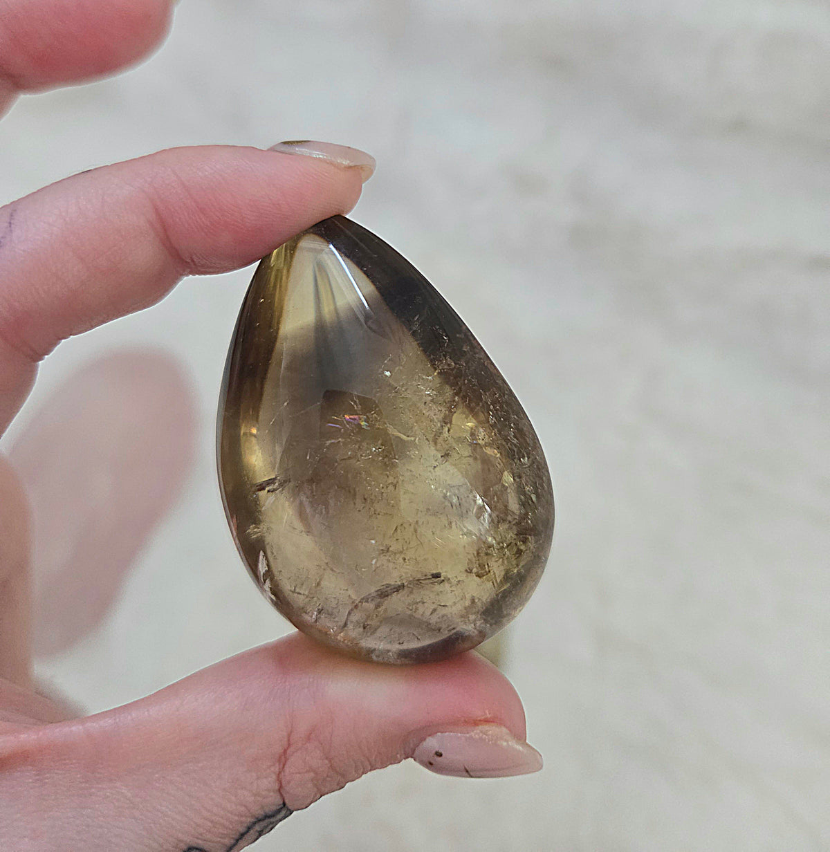 Smokey Citrine Teardrop