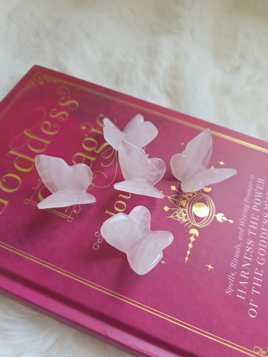 Rose Quartz Butterfly