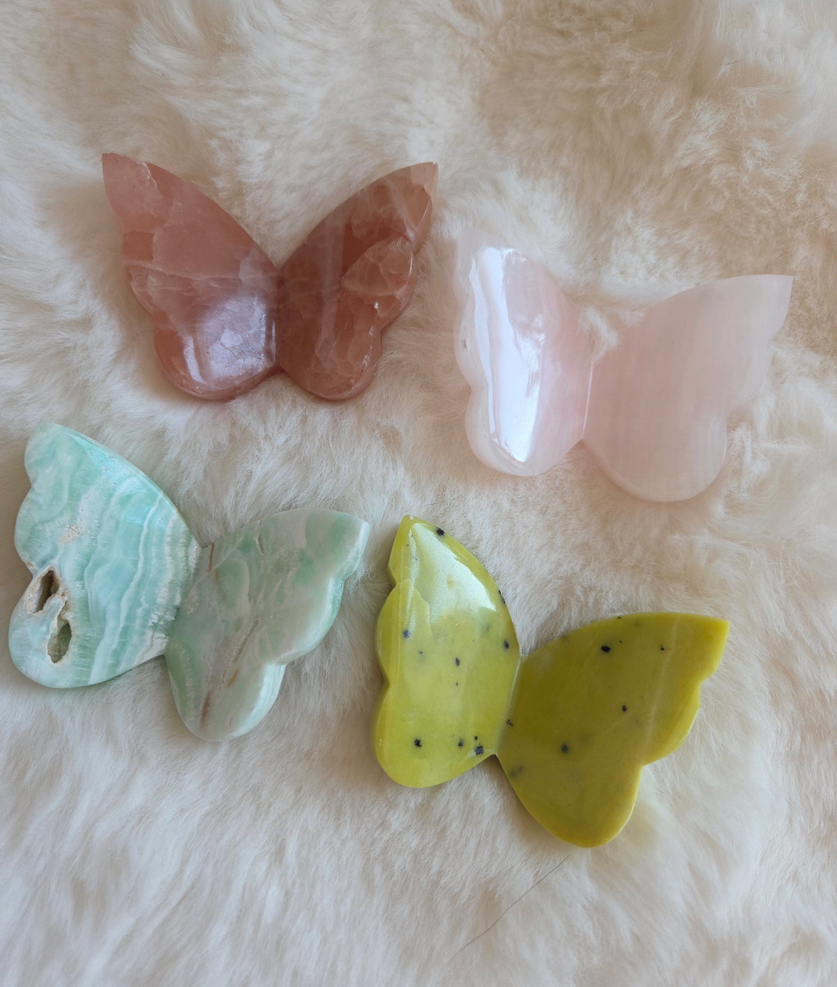 Crystal Butterfly Carvings