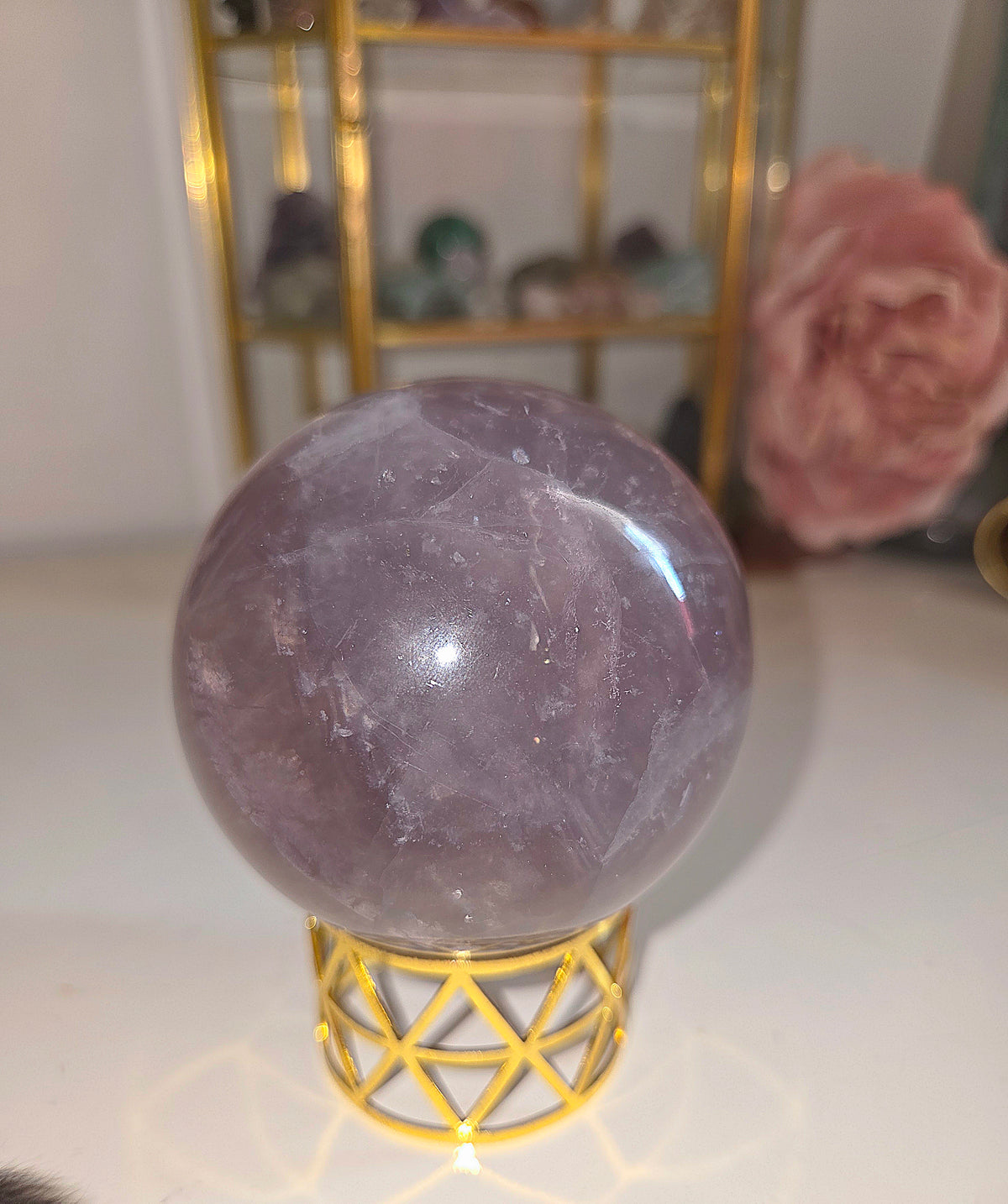 Lavender Flourite With Mica