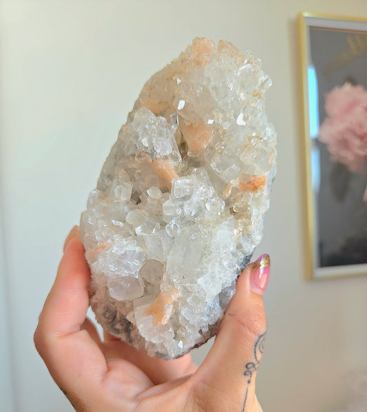 Apophylite with Peach Stilbite