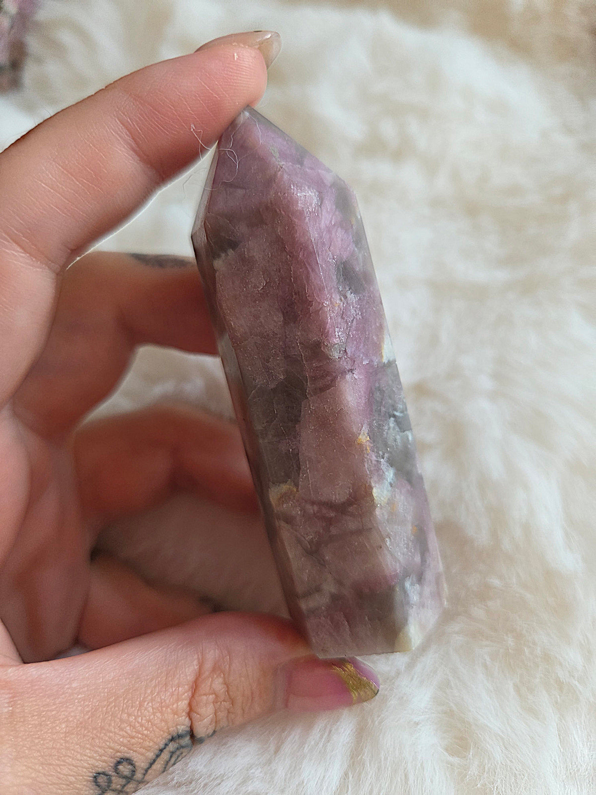 Plum Tourmaline Tower