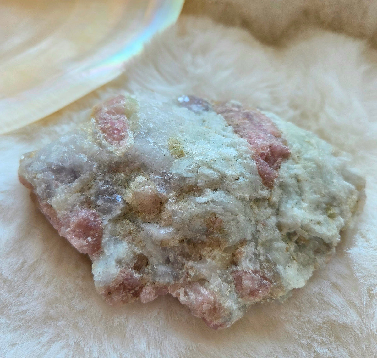 Pink Tourmaline in Quartz