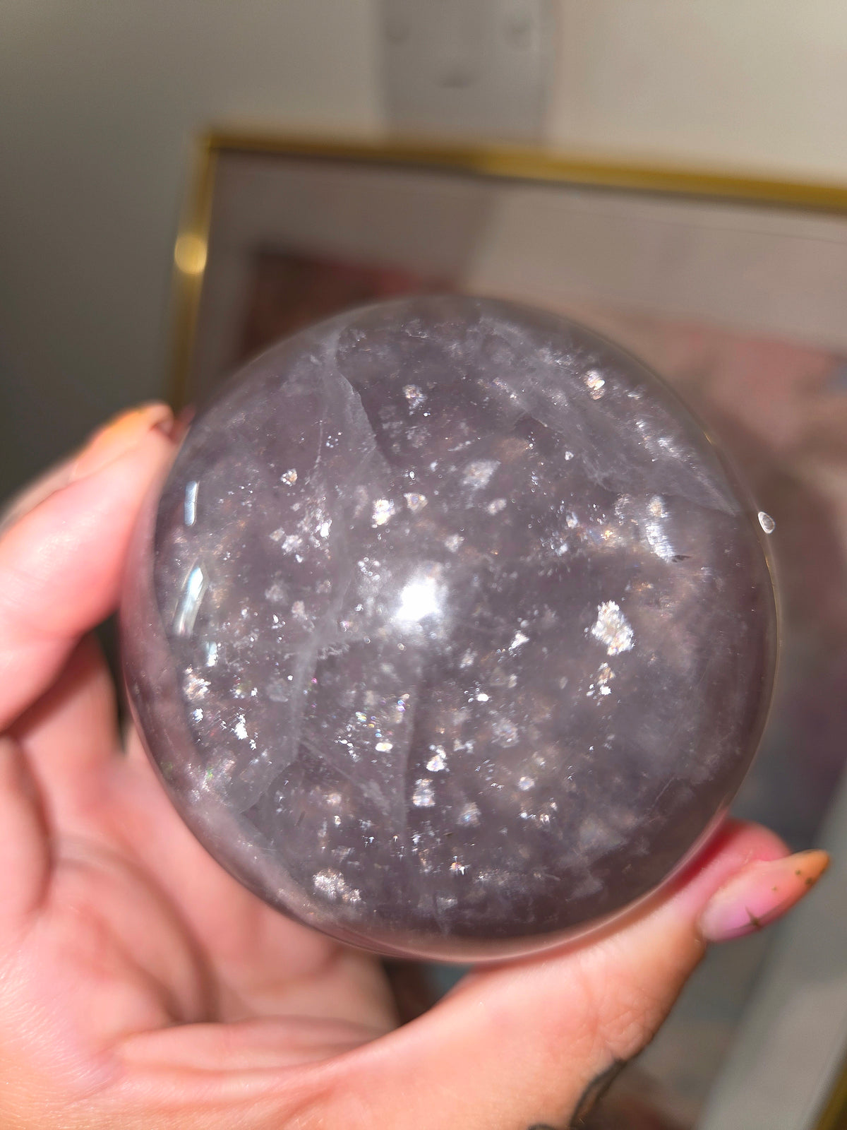 Lavender Flourite With Mica