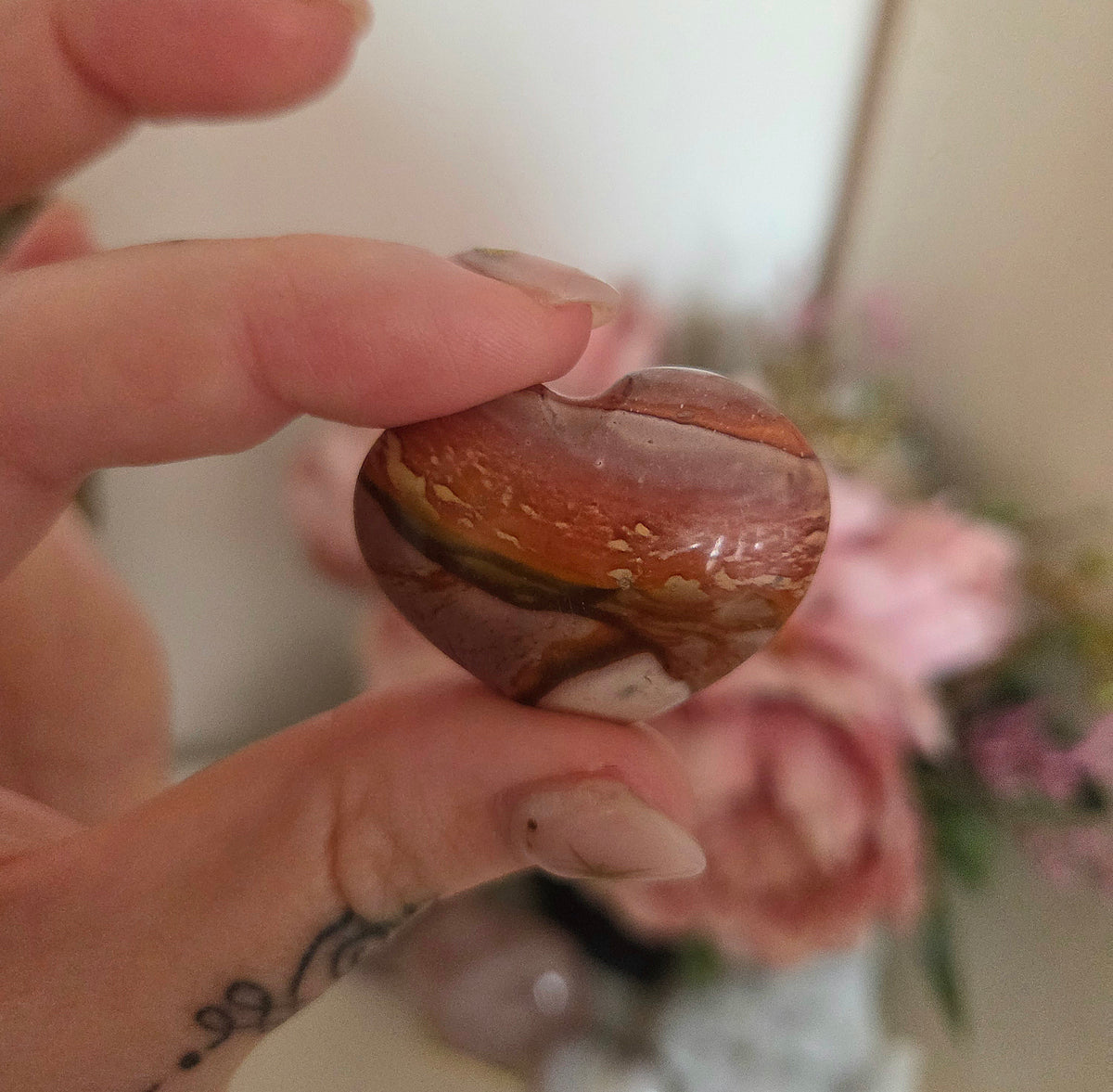 Ocean Jasper mini hearts - You Choose