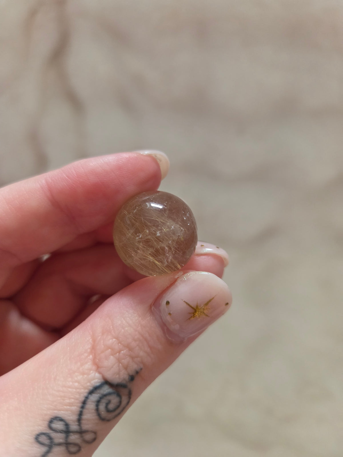 Golden Rutile Mini Spheres