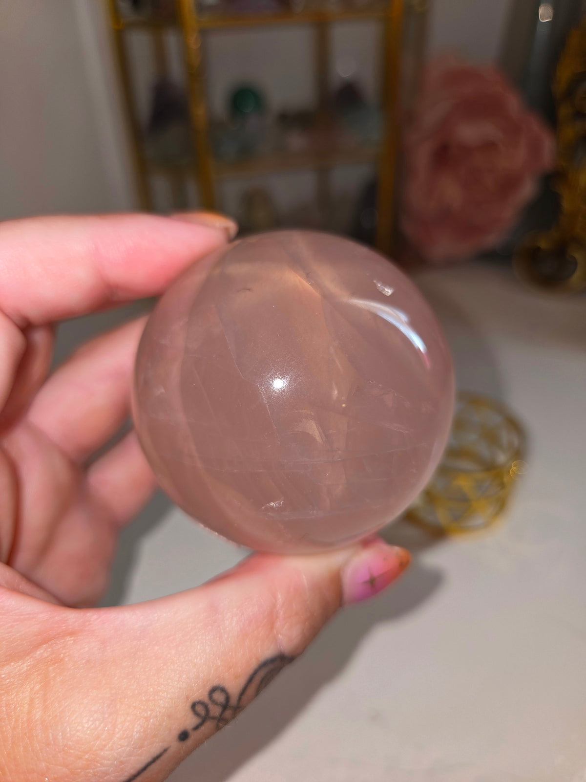 Rose Quartz with star flash