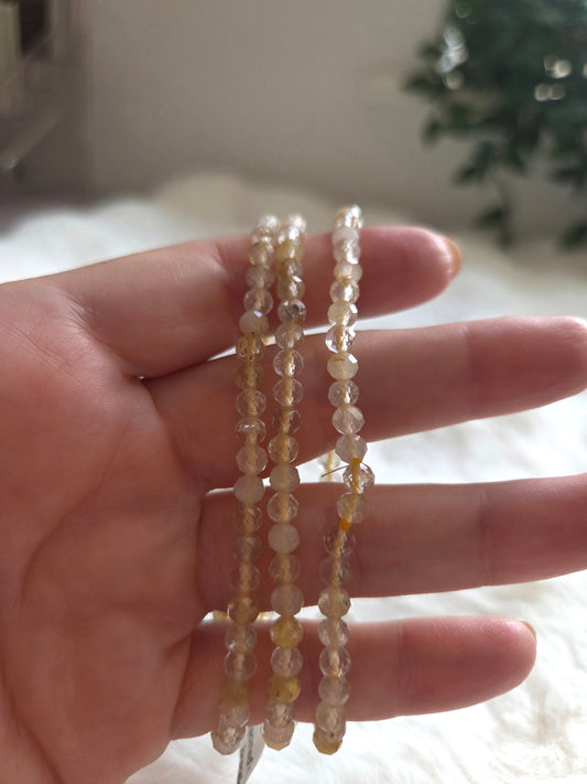 Faceted Golden Rutile