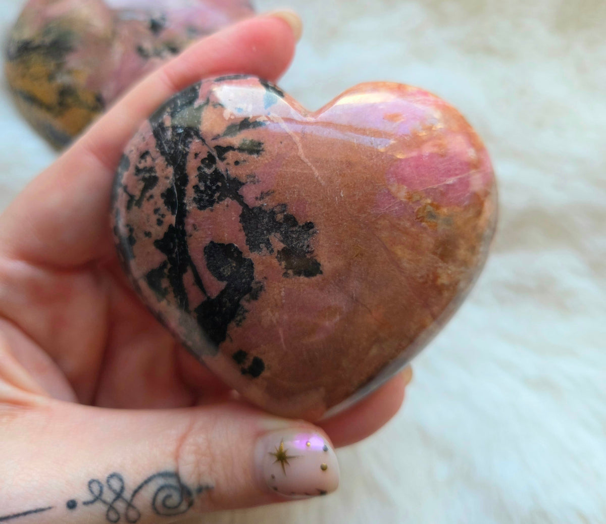 Rhodonite Heart
