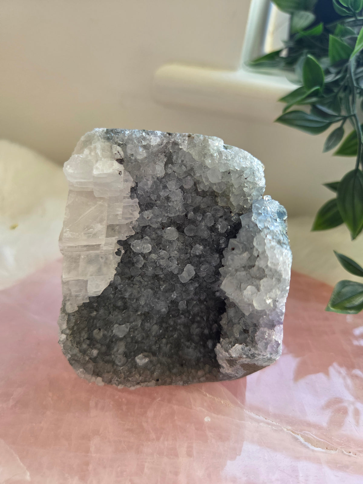 Apophylite with Stillbite Cluster