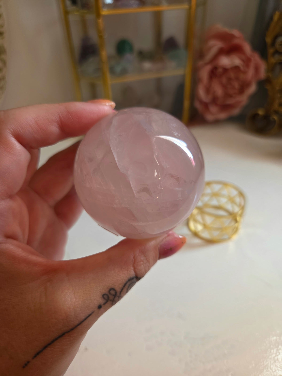Rose Quartz with star flash