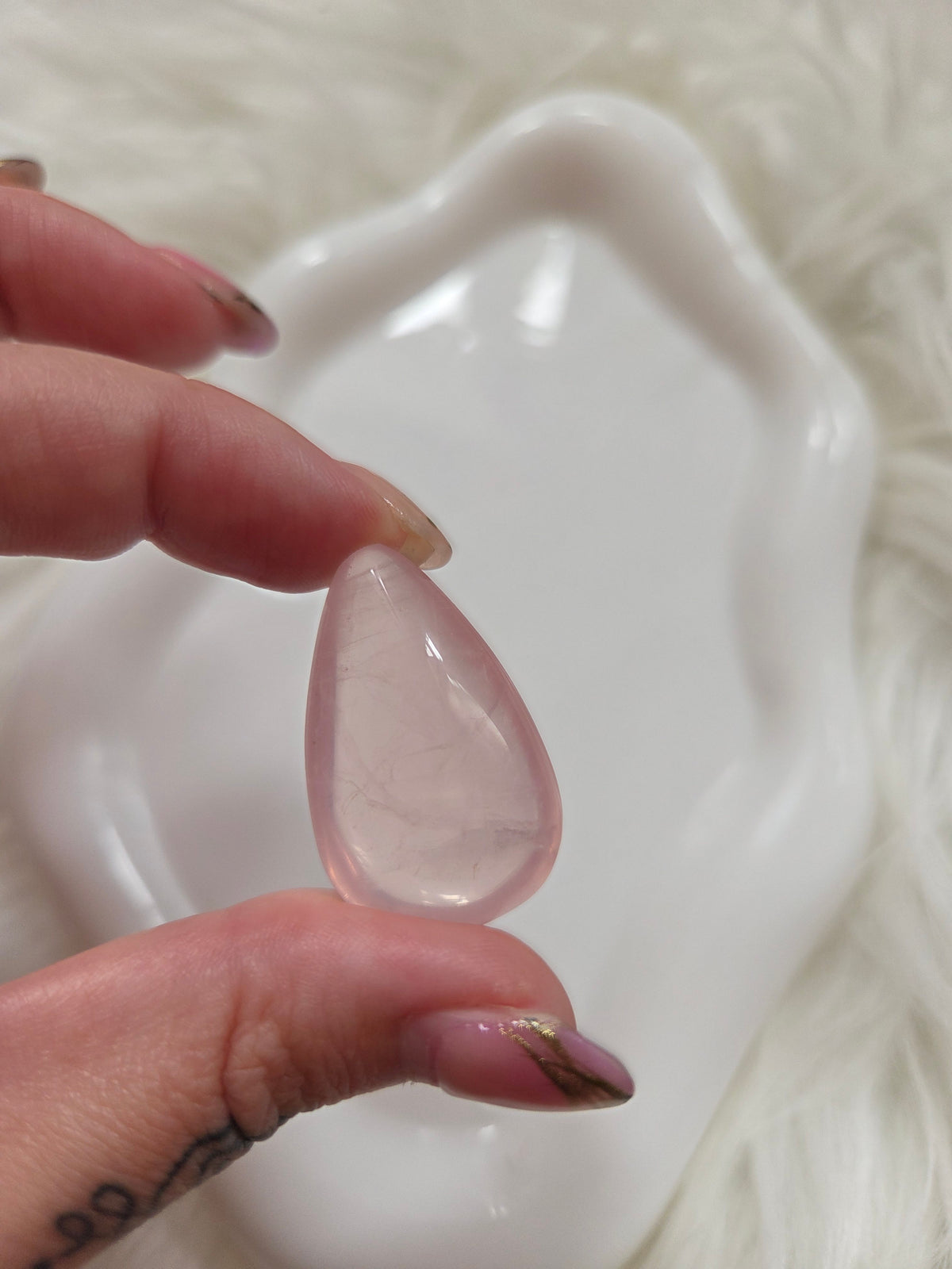 Rose Quartz Teardrop