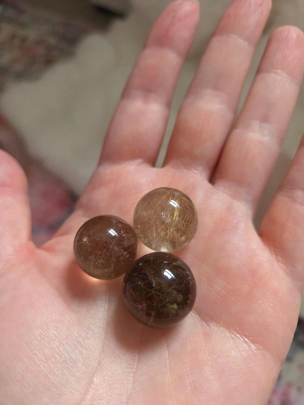 Golden Rutile Mini Spheres