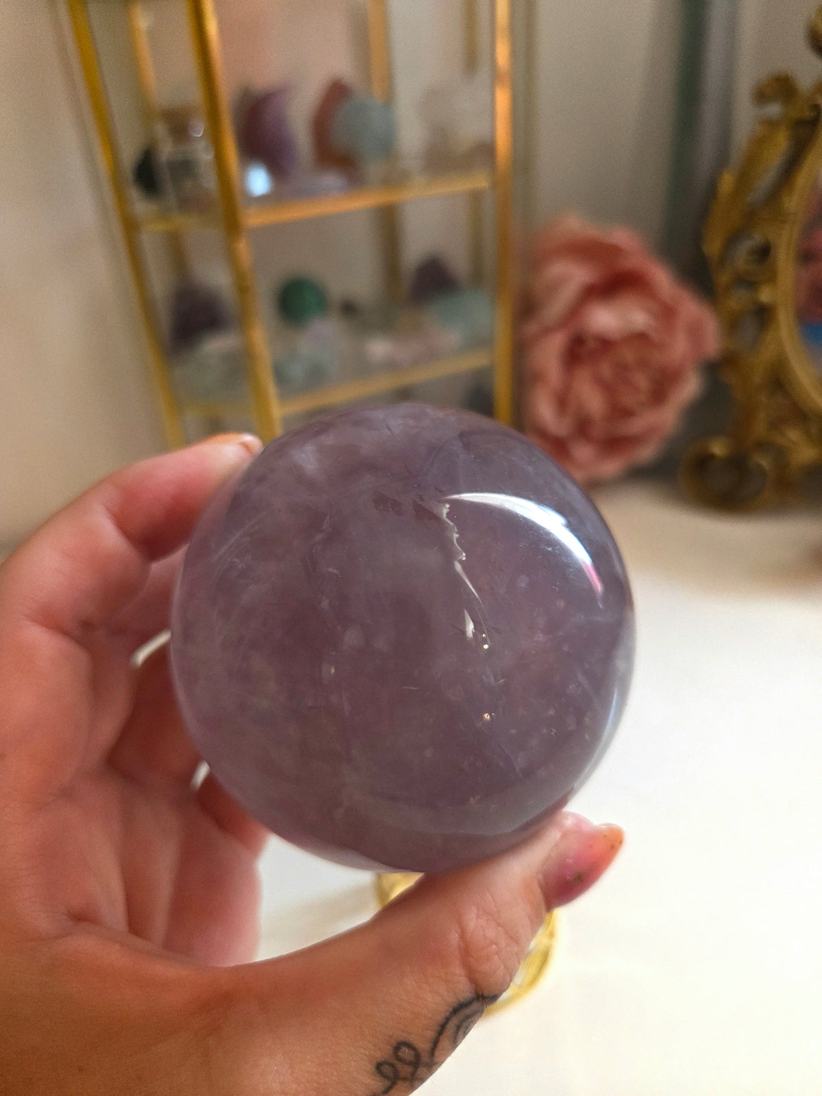 Lavender Flourite With Mica