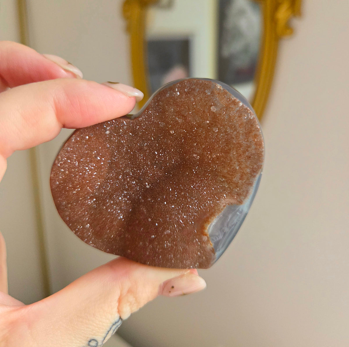 Sugar Druzy Heart