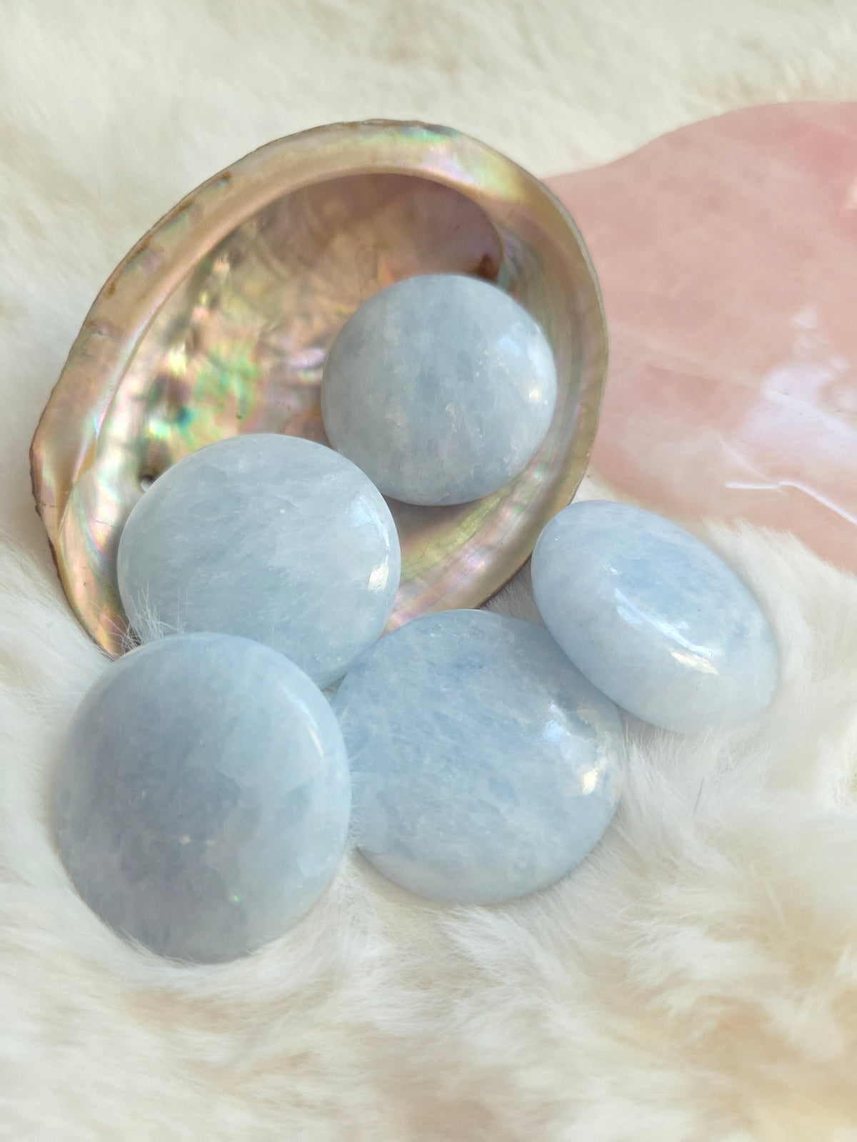 Blue Calcite Mini Palm
