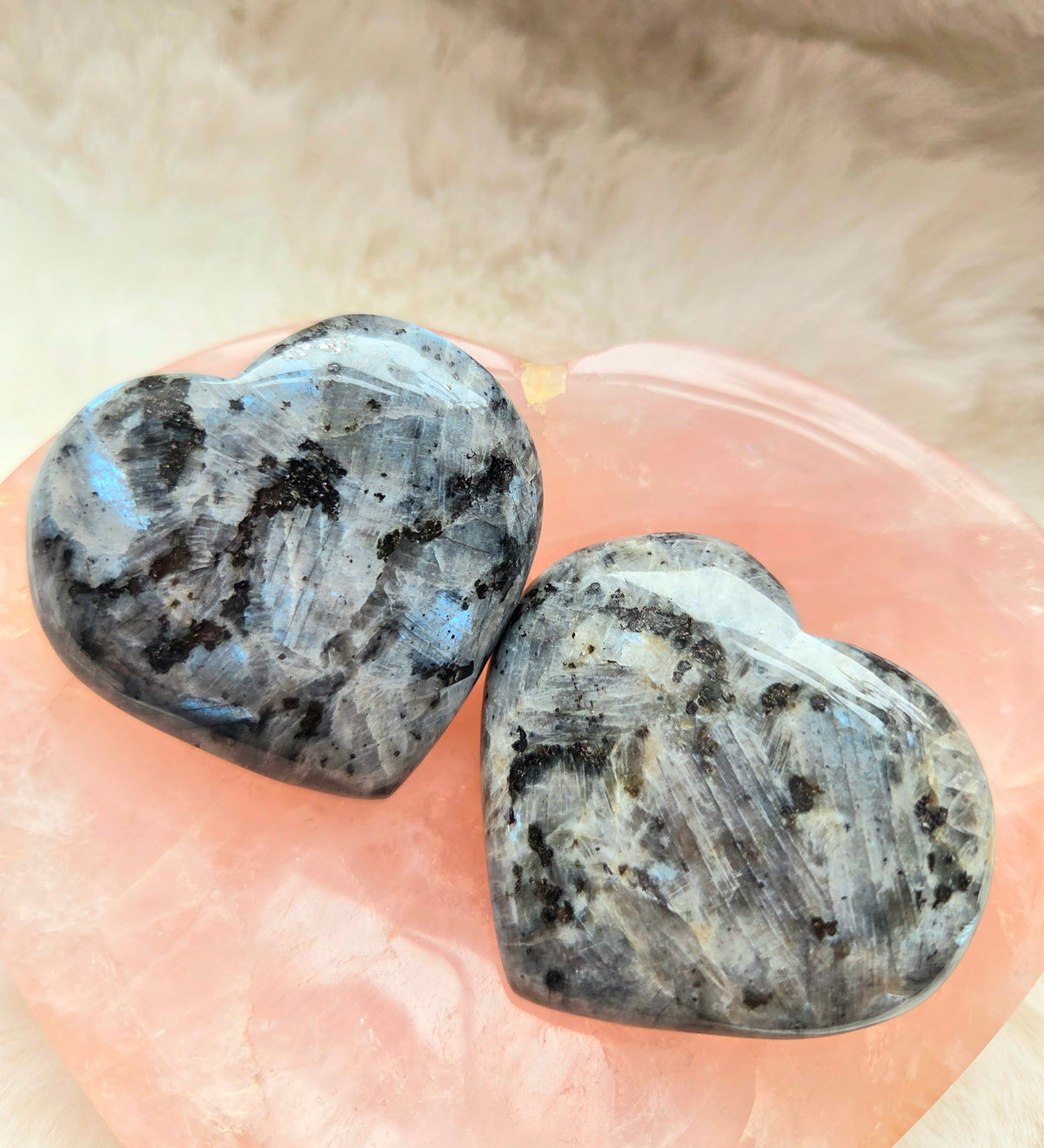 Larvikite Hearts