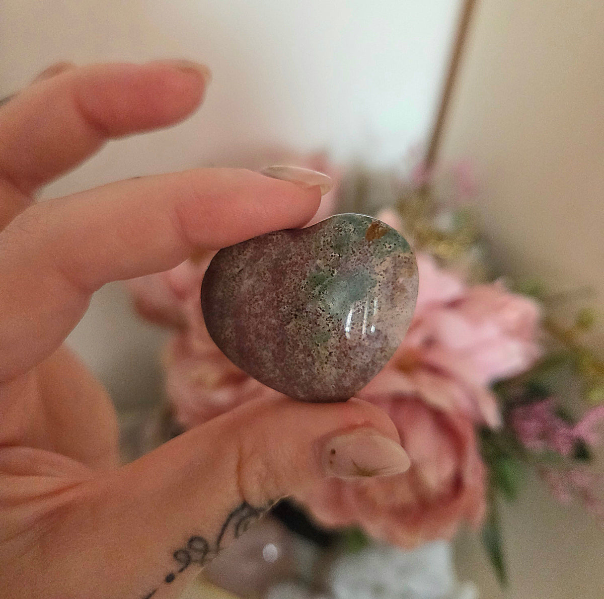 Ocean Jasper mini hearts - You Choose
