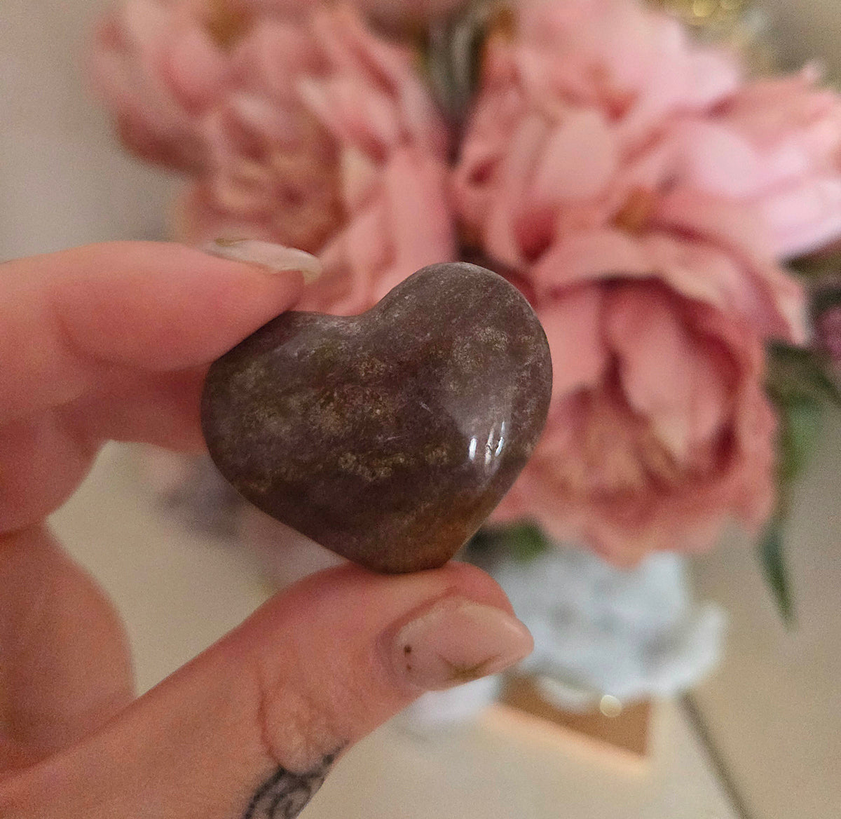 Ocean Jasper mini hearts - You Choose