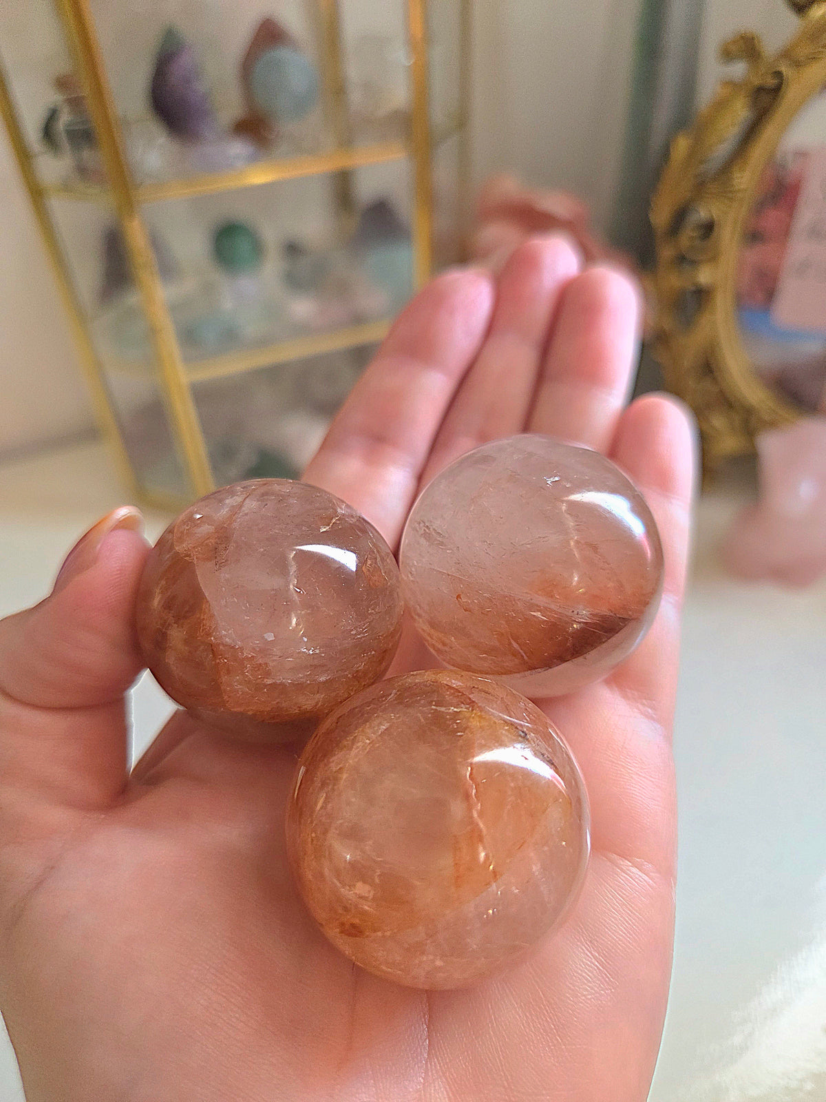 Mini Fire Quartz Sphere