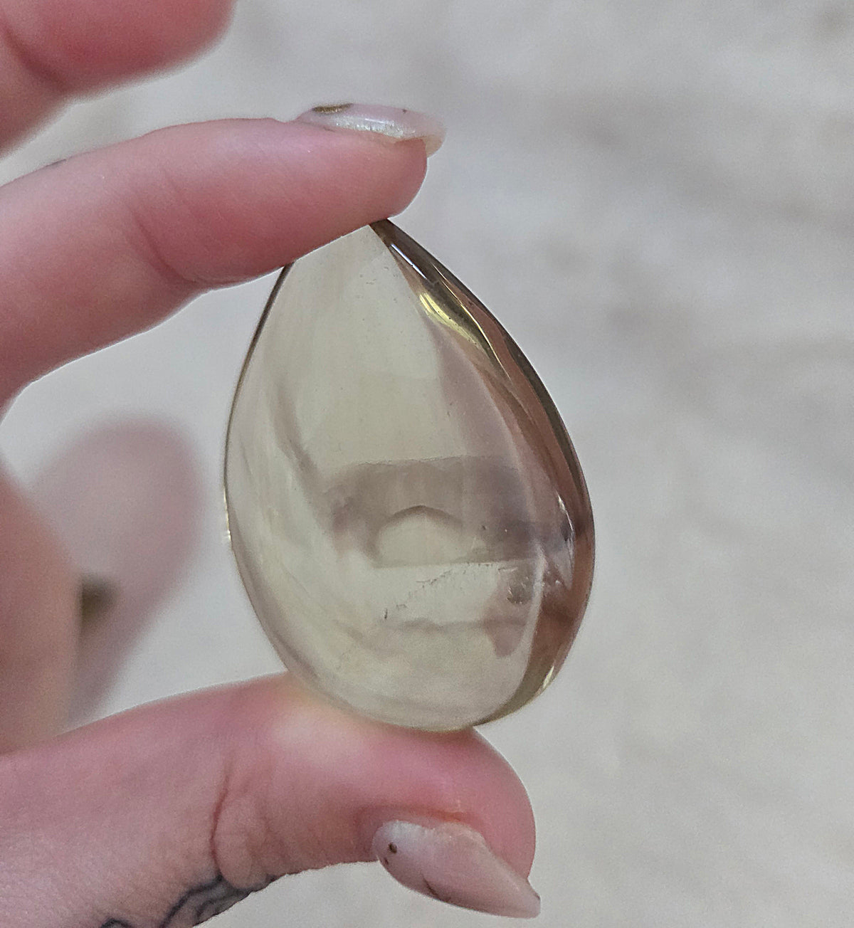 Smokey Citrine Teardrop