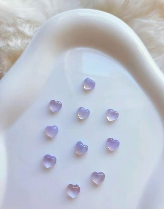 Lavender Moon Quartz Mini Heart