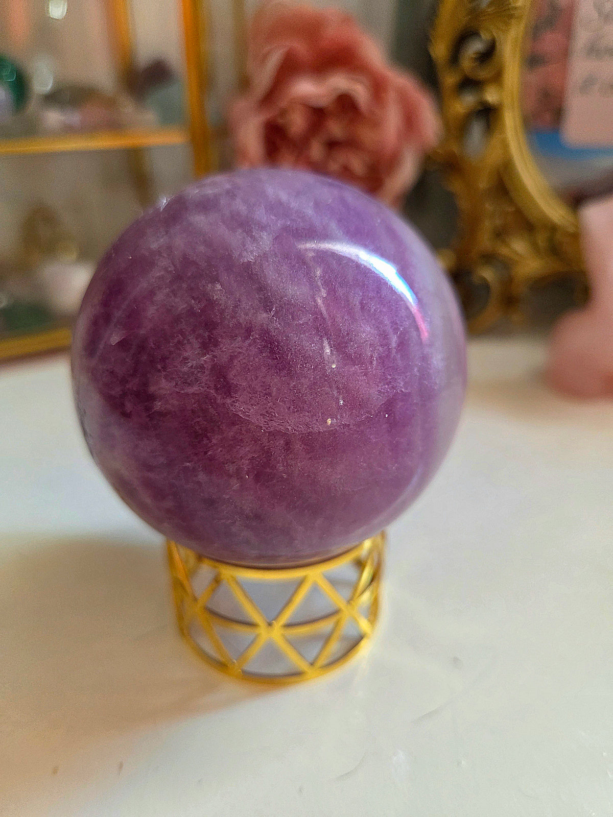 Violet Flourite Sphere