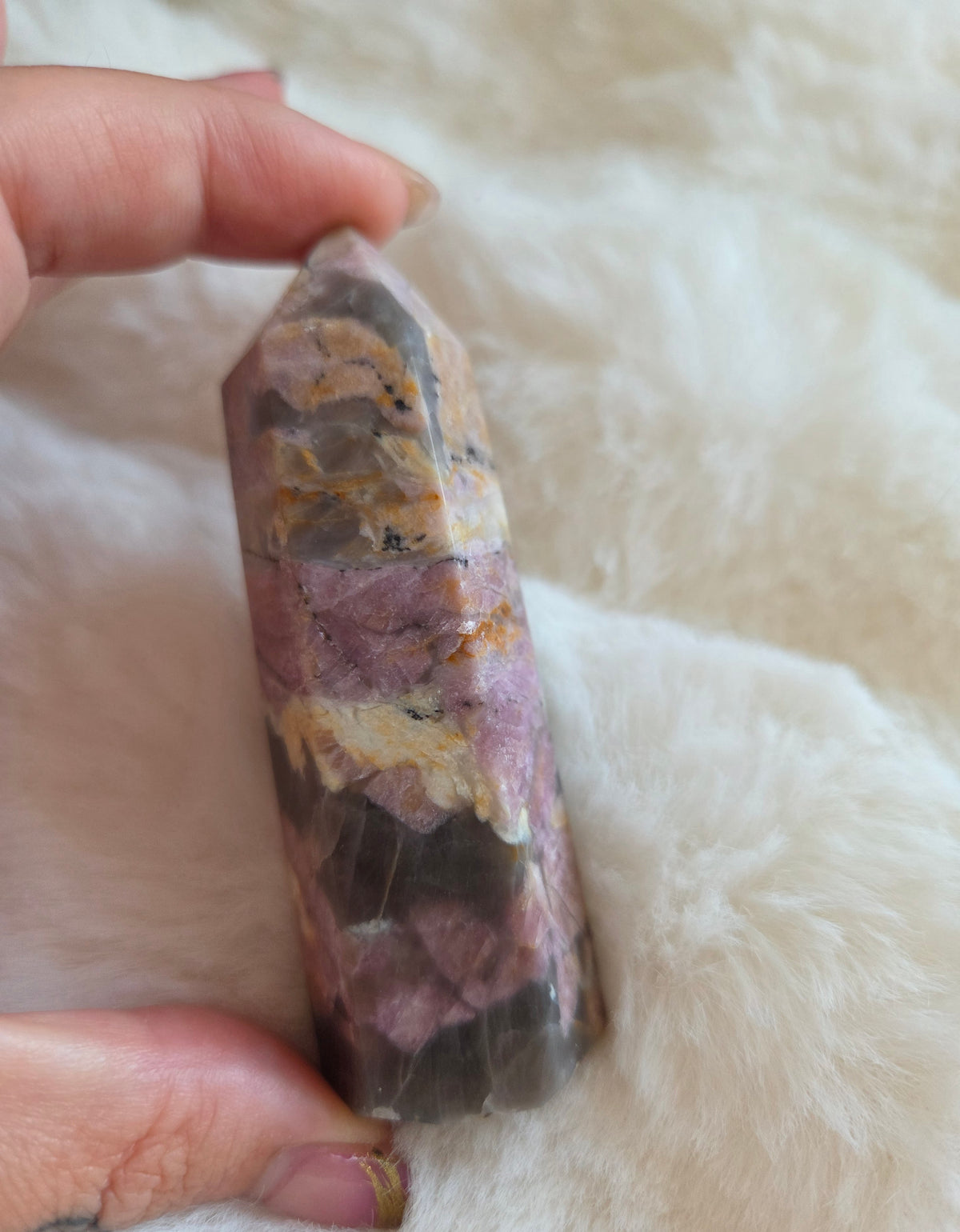 Plum Tourmaline Tower