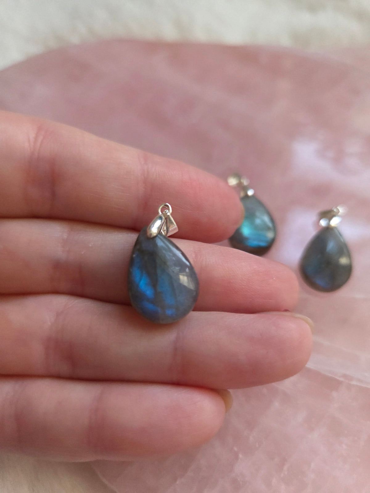 Labradorite Teardrop Pendant