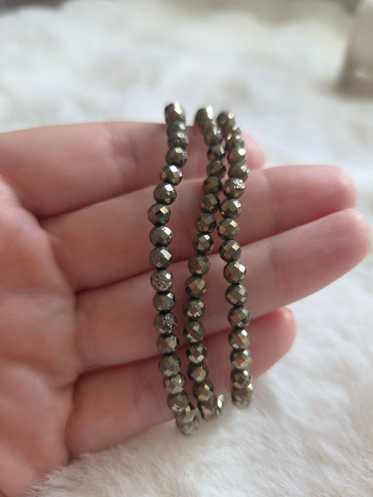 Faceted Pyrite Bracelet